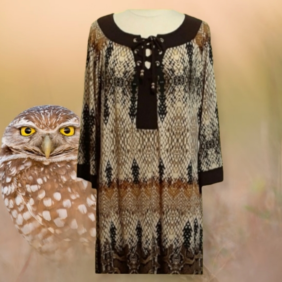 Curations Snake Skin Animal Print Dress - Picture 6 of 16